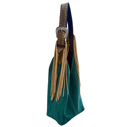 Darlin Duo Bag- Emerald with TBS Fringe Strap
