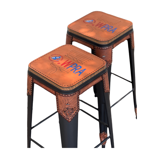 Rodeo Award | Bar Stool Trophy Cowboy Stitch Edition