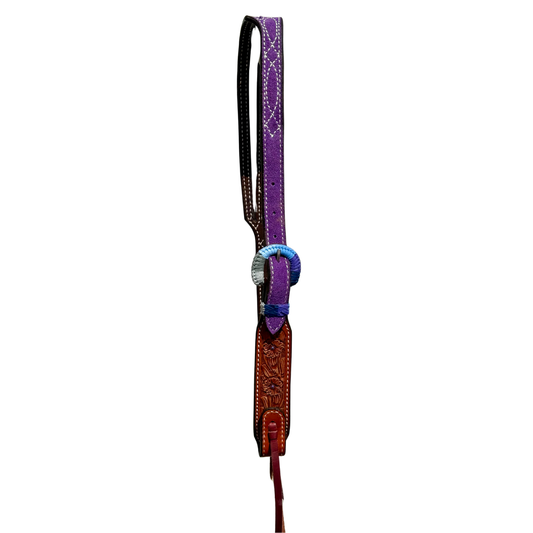 Slit ear- Purple Cowboy Stitch
