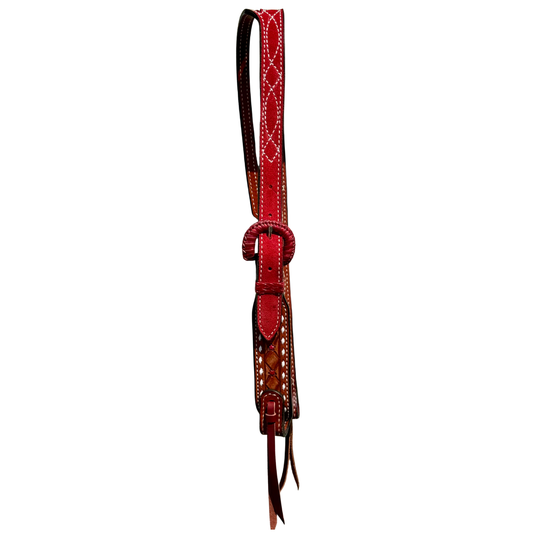 Slit ear - Red Cowboy Stitch