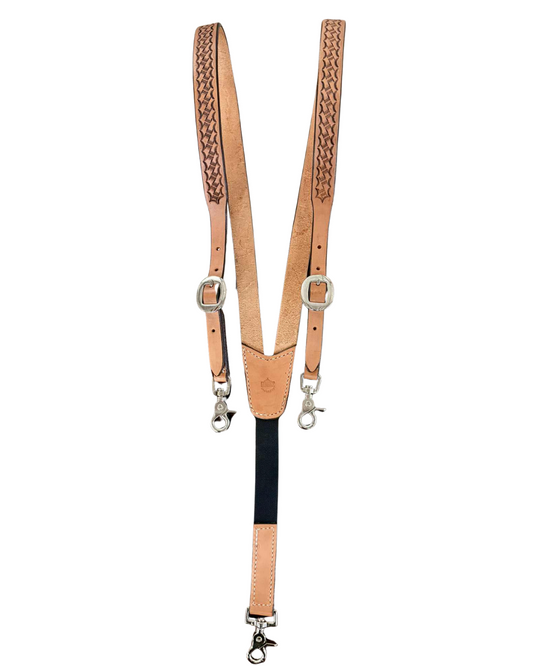 Suspenders- Geo Tooled w/ Antique finish