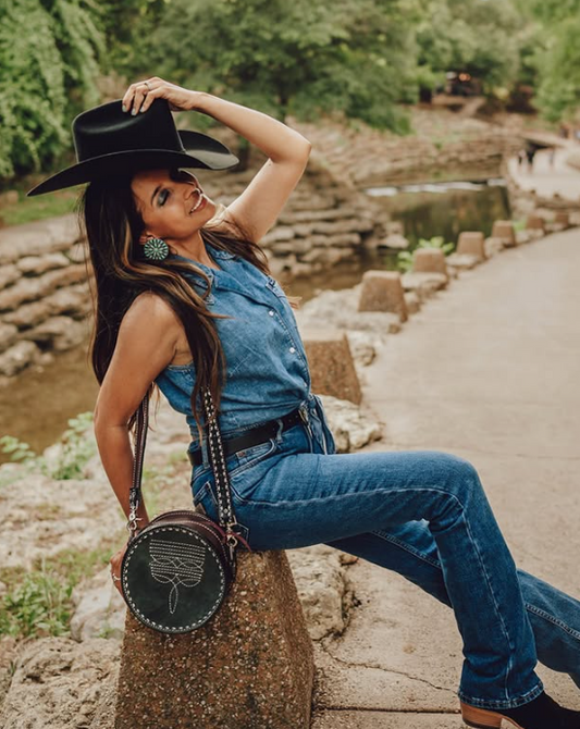 The Cowboy Stitch Canteen bag- Black