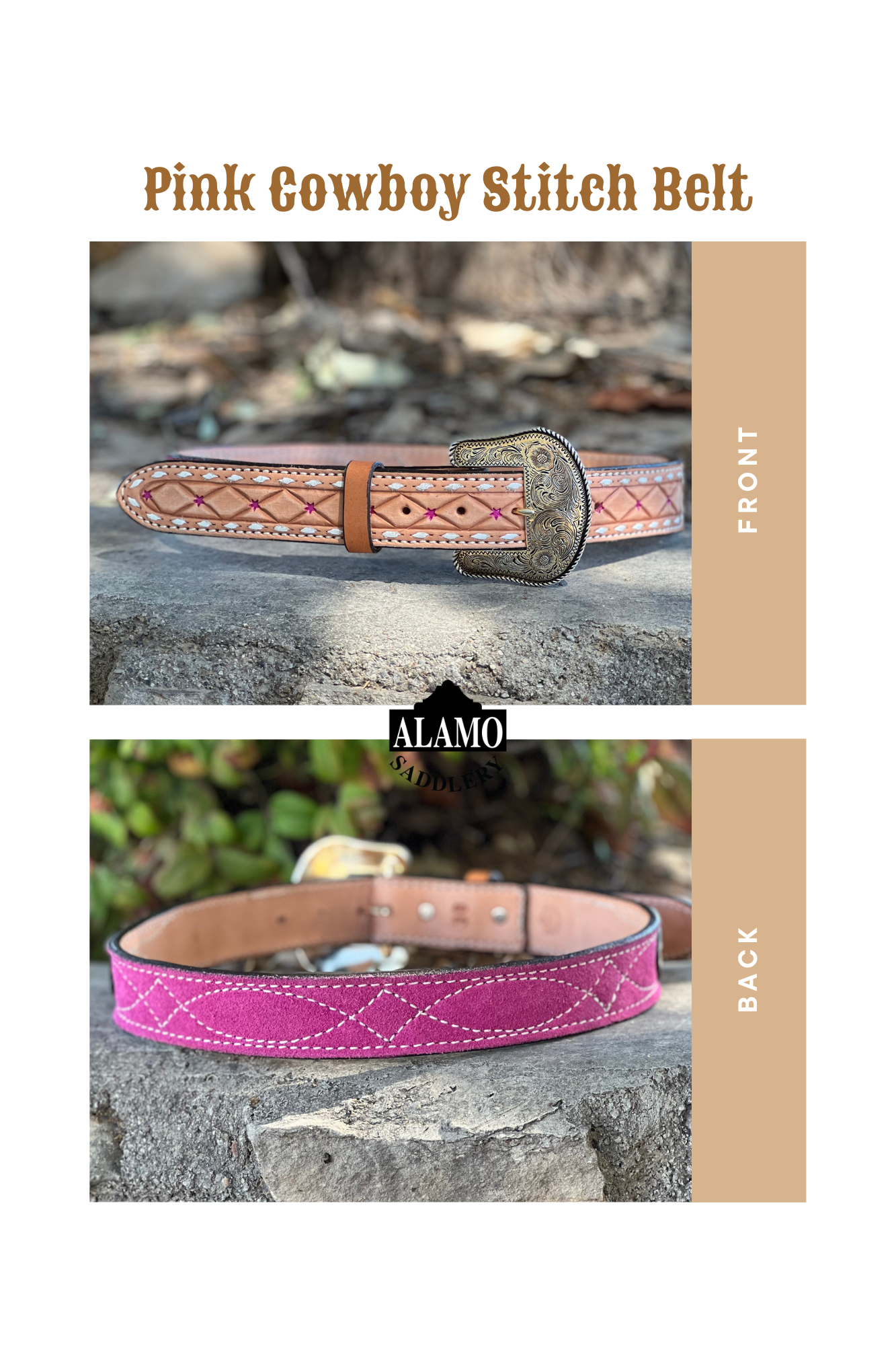 The Cowboy Stitch Belts