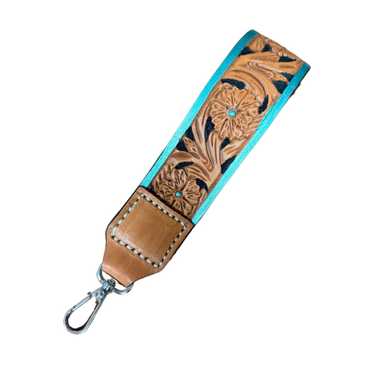 El Pinto w/ Turquoise Shimmer Wristlet
