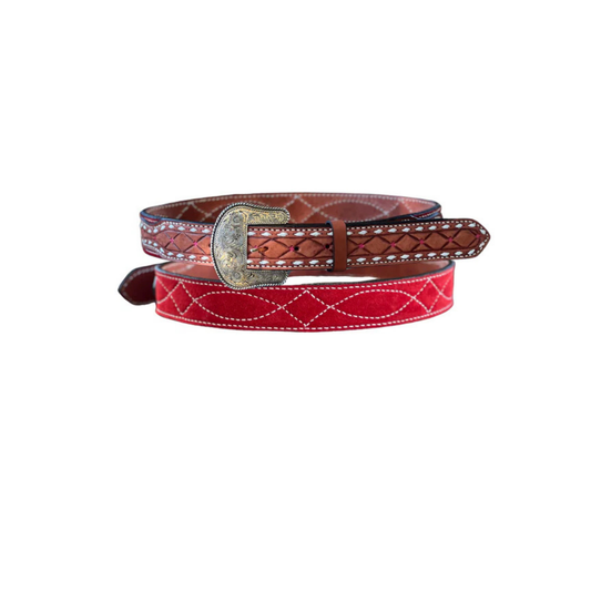 1.5" Straight Cowboy Stitch - Red