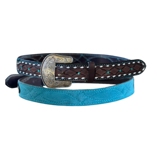 1.5" Straight Cowboy Stitch - Teal