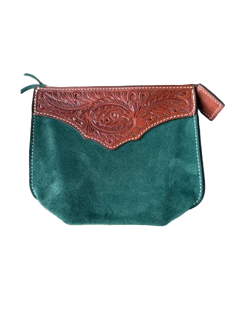 Cowboy Feather Emerald- Travel Bag