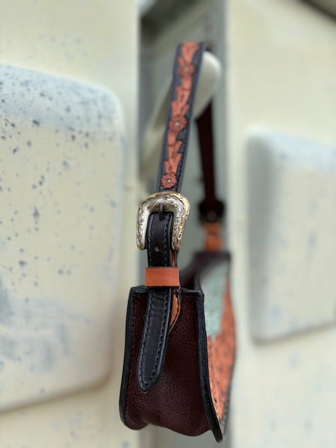Buckle Bag - Turquoise Gator