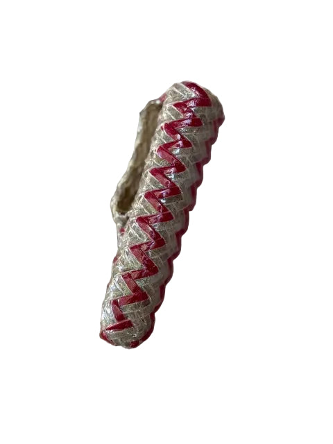 Large 2" belt slot knife sheaths full rawhide- Red & Natural