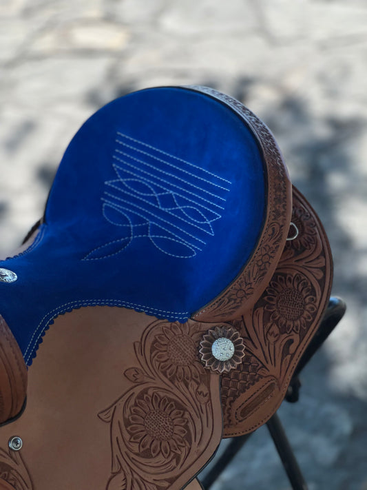 14" Sunflower Air - Royal Blue suede seat