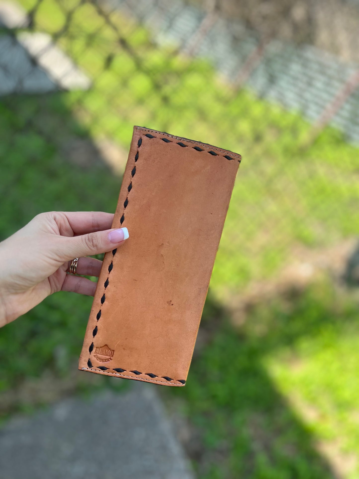 Combo tooled tally book with initials