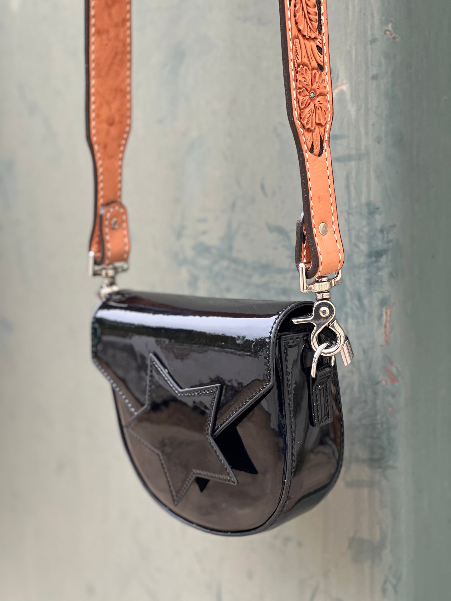 Metallic mini Star Saddle bag w/ FREE STADIUM BAG!