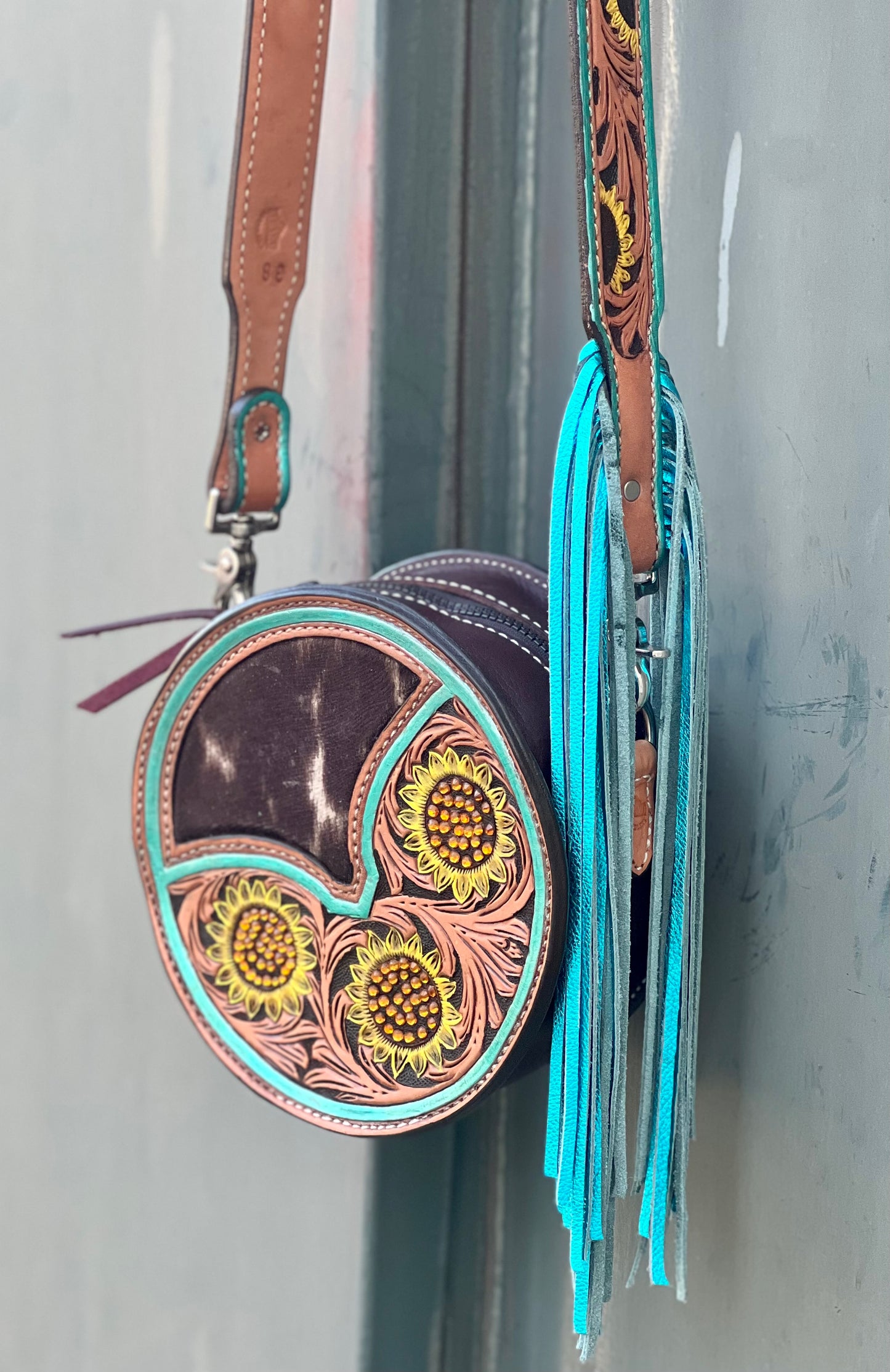 8" Sunflower Canteen Handbag