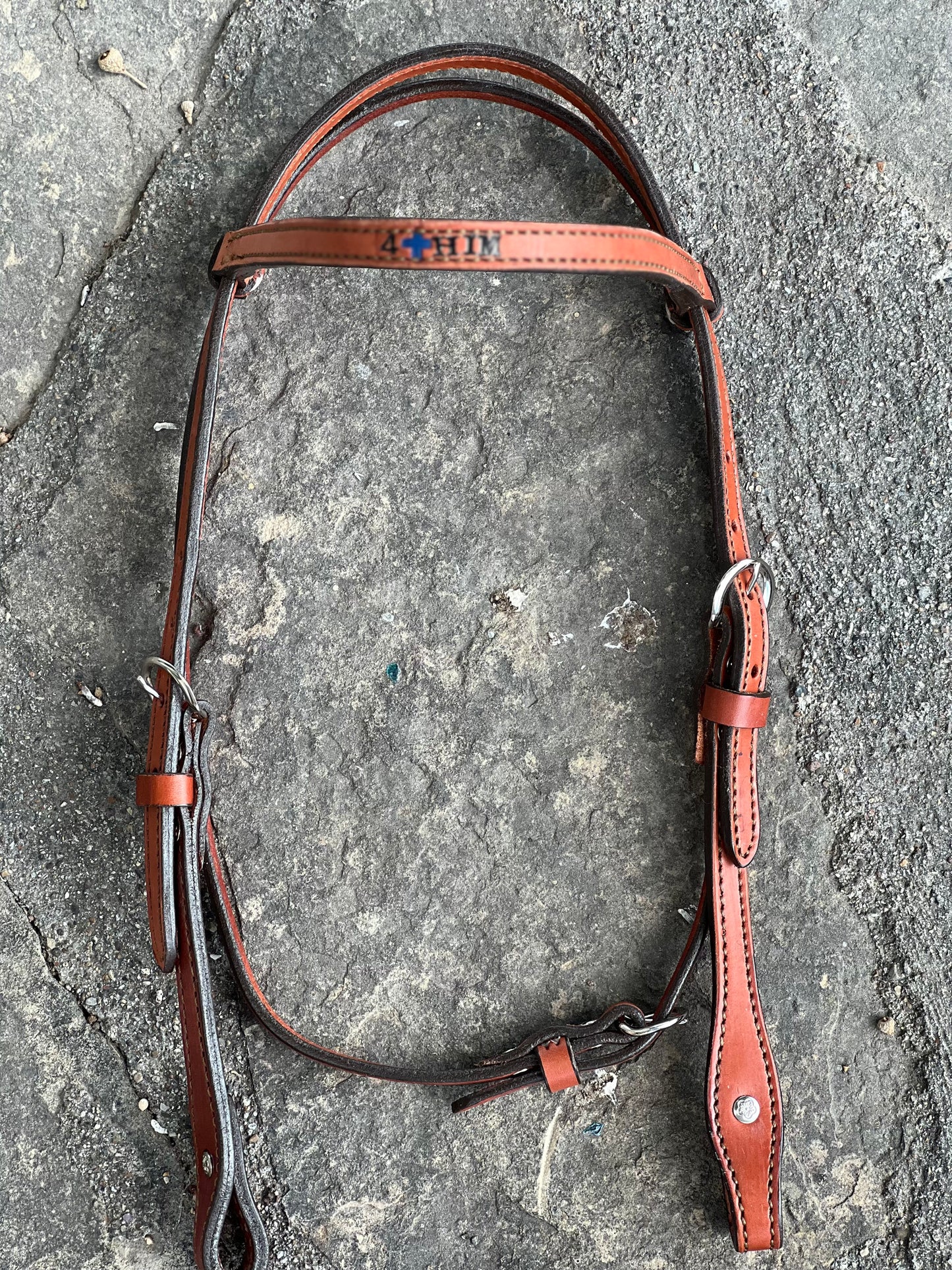 Rodeo Award | 1/2" Straight Browband w/ lettering