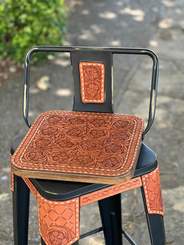 (PRE-ORDER!) SET OF 2 TURQUOISE SWIVEL BAR STOOLS W/ THE COWBOY