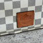 Cream Checkered Cosmetic/Vet Bag #17j