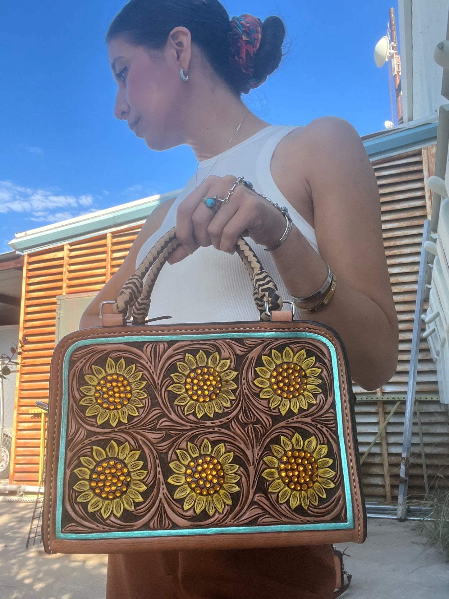The Sunflower Bronco Handbag