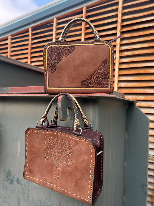 (PRE-ORDER ONLY!) The Bronco Bags - Chocolate Cowboy Stitch