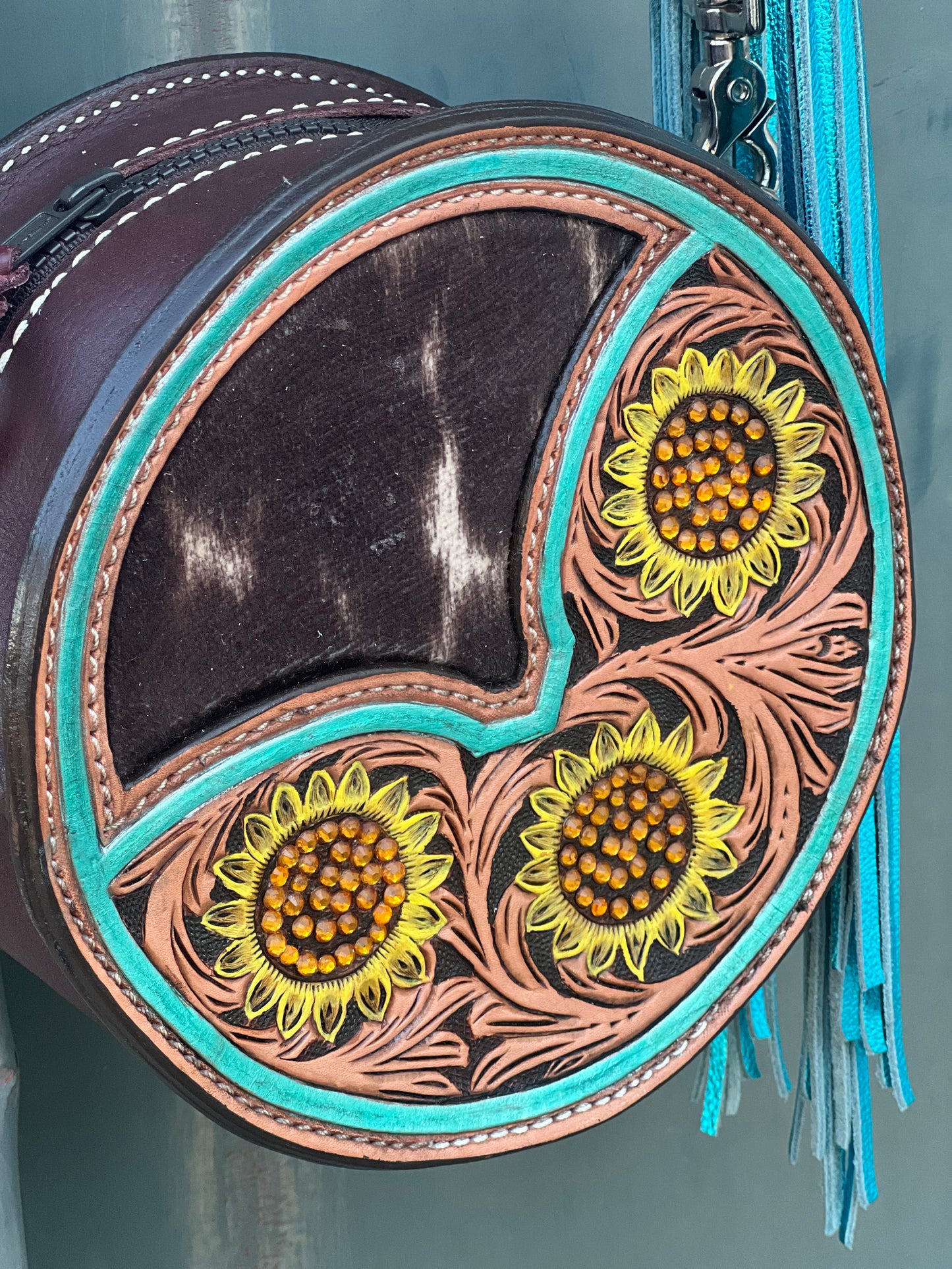 8" Sunflower Canteen Handbag
