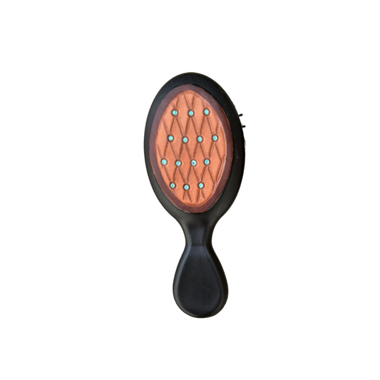 Mini Tooled hair brush - Quilted
