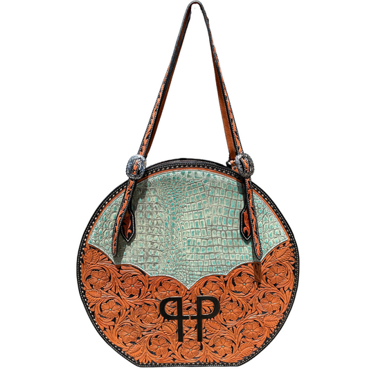 Rope Bag- Turquoise Gator