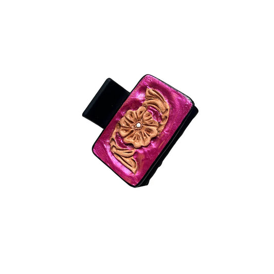 Medium Pink Shimmer Hair Claw