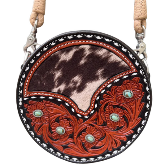 8" Turquoise Stone Canteen Handbag