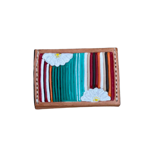 Card Holder- Serape Daisy