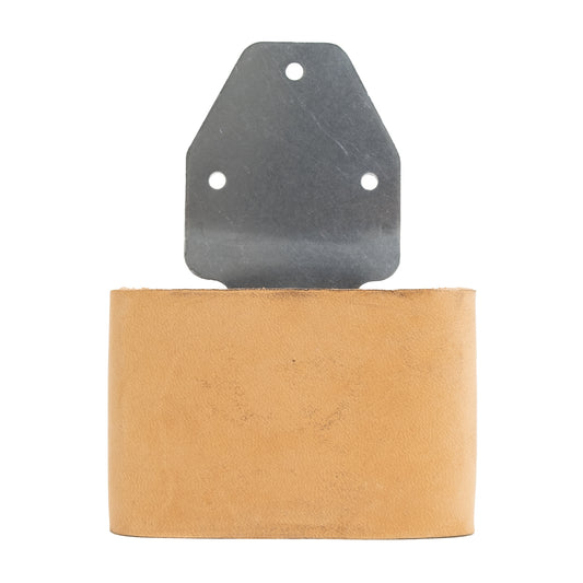 Vertical post metal insert and the sleeve with leather