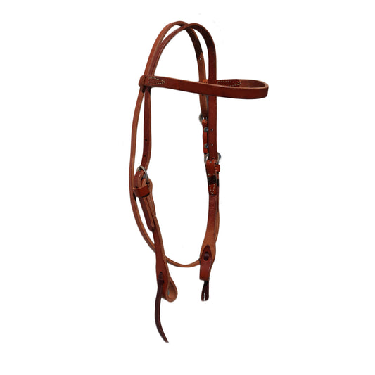 1/2" Straight browband headstall harness leather.