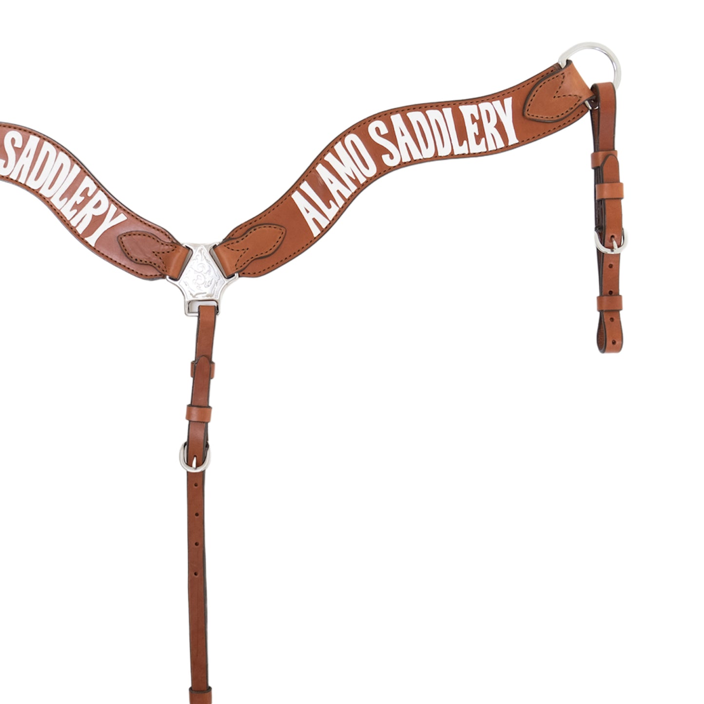 3017-ALAMO 2-1/2" Wave breast collar Alamo Saddlery tooling