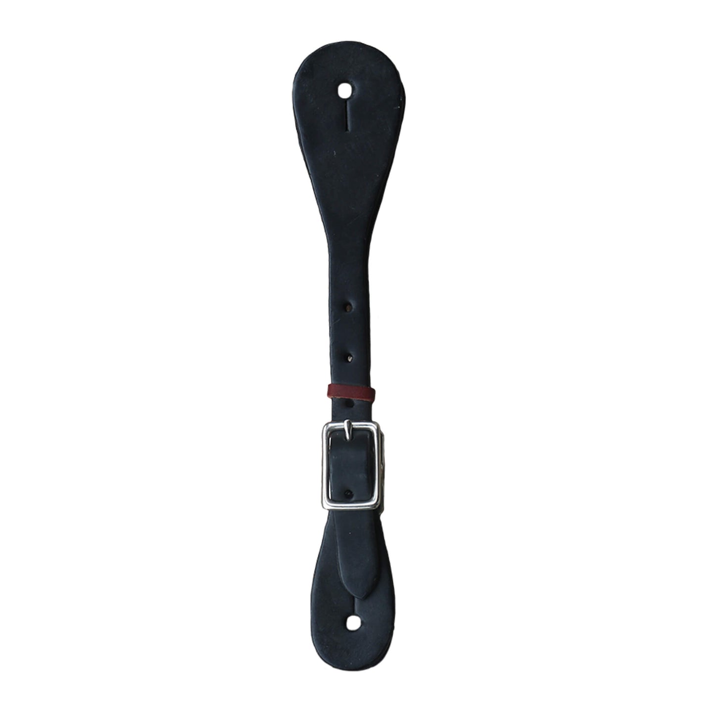 387-A Men's Spur straps Black Leather