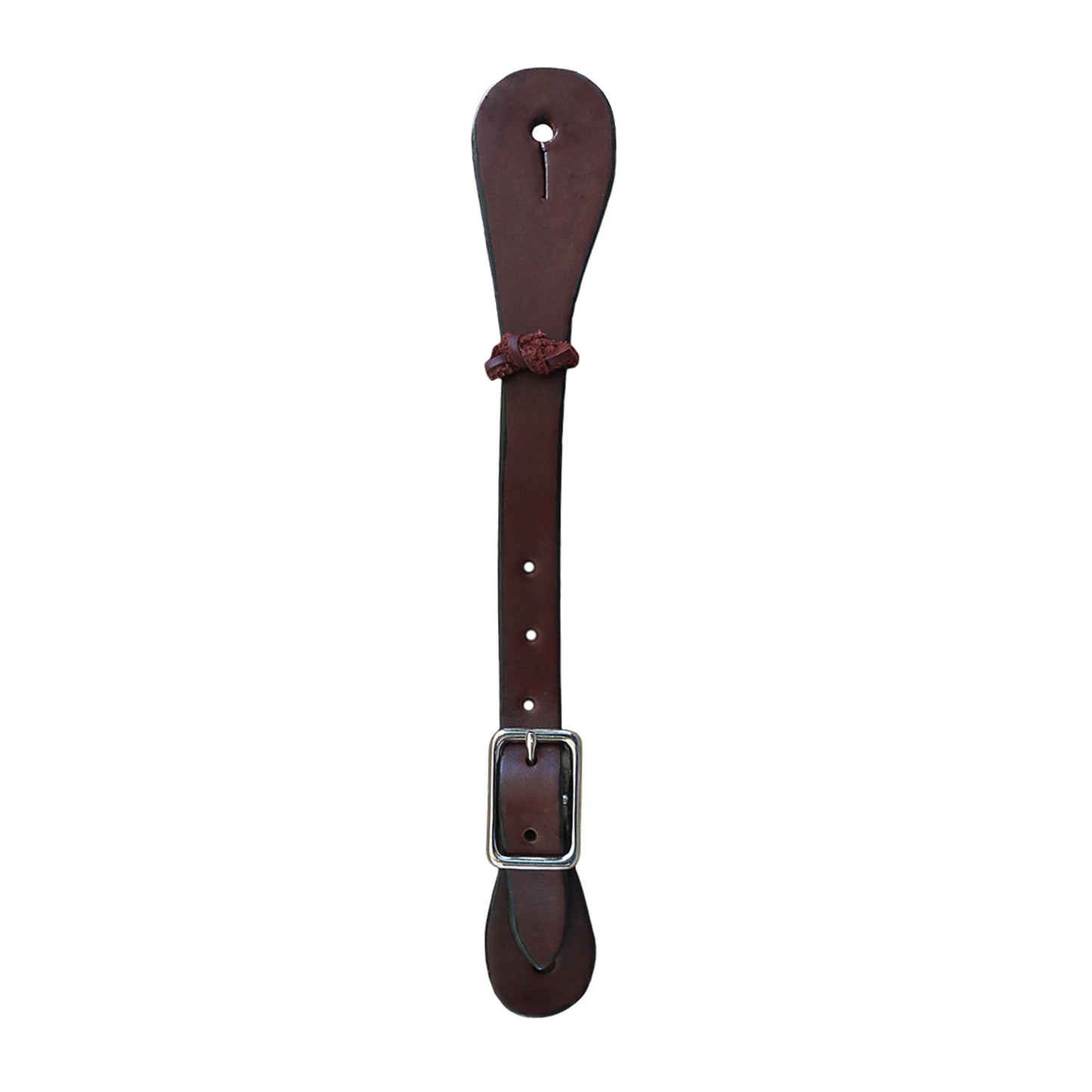 Men's spur straps chocolate leather.