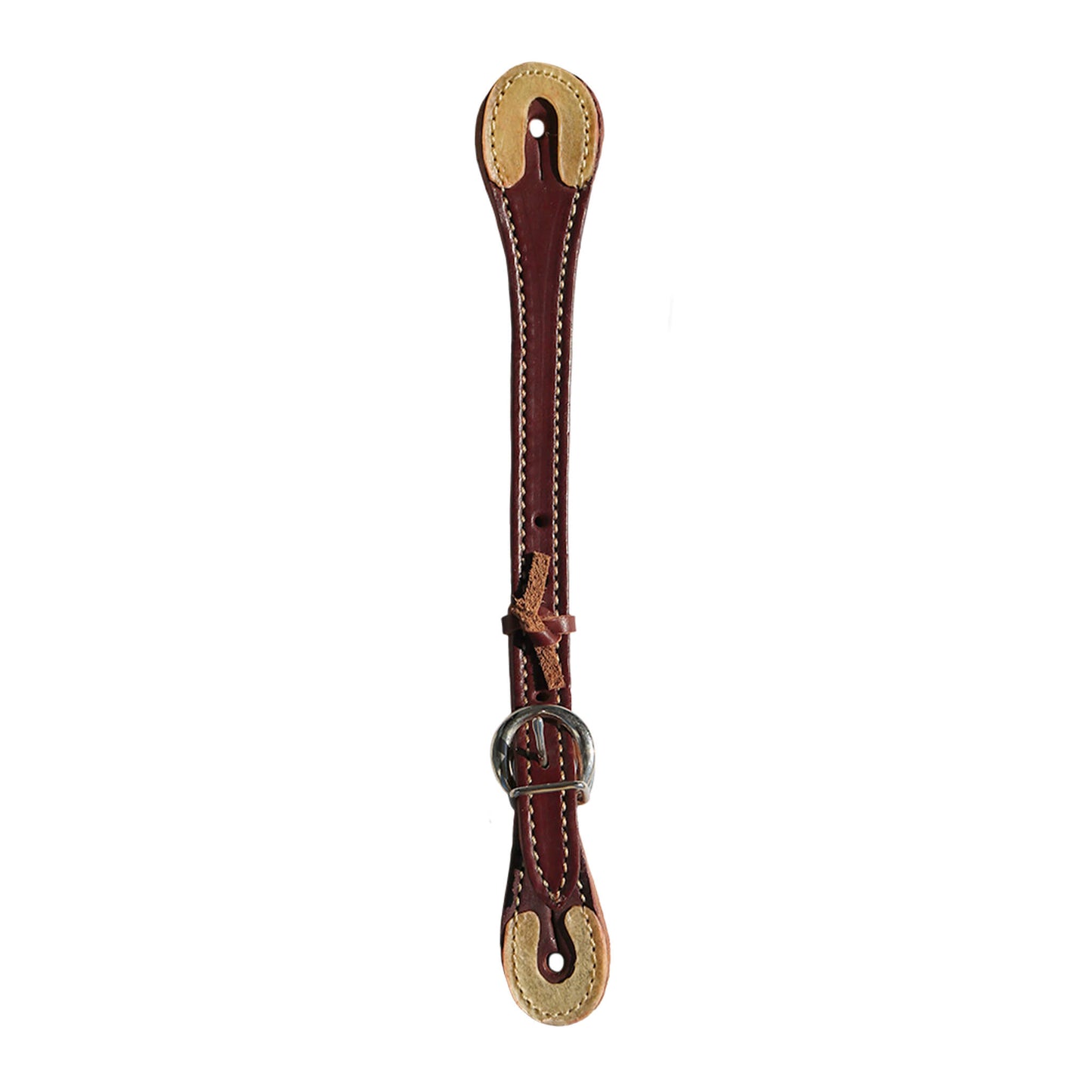 Men's spur straps latigo leather with rawhide tips.