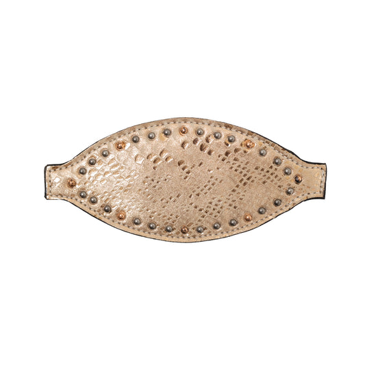 4310-Mystic Bronc nose chocolate leather mystic overlay