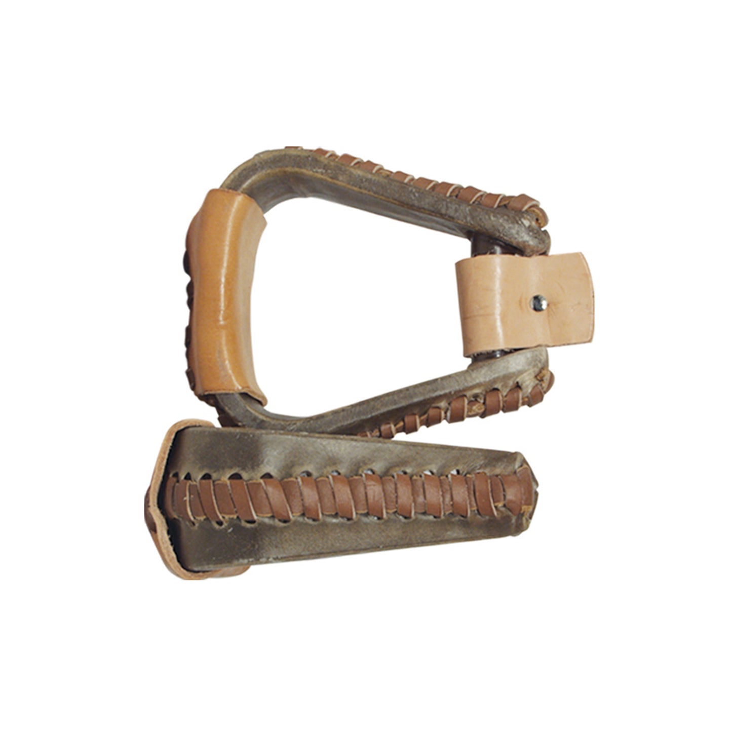 2-1/2" Kid's stirrups rahlide rawhide covered LL.