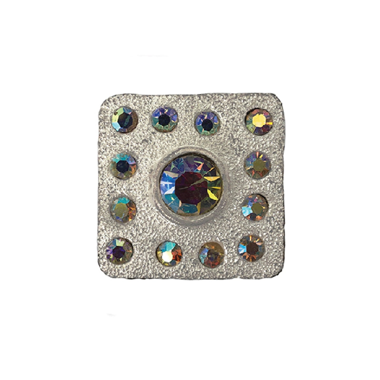 1" Square PZM concho (set of 4).