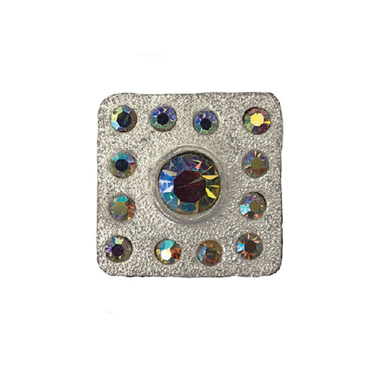 1" Square PZM concho (set of 4).