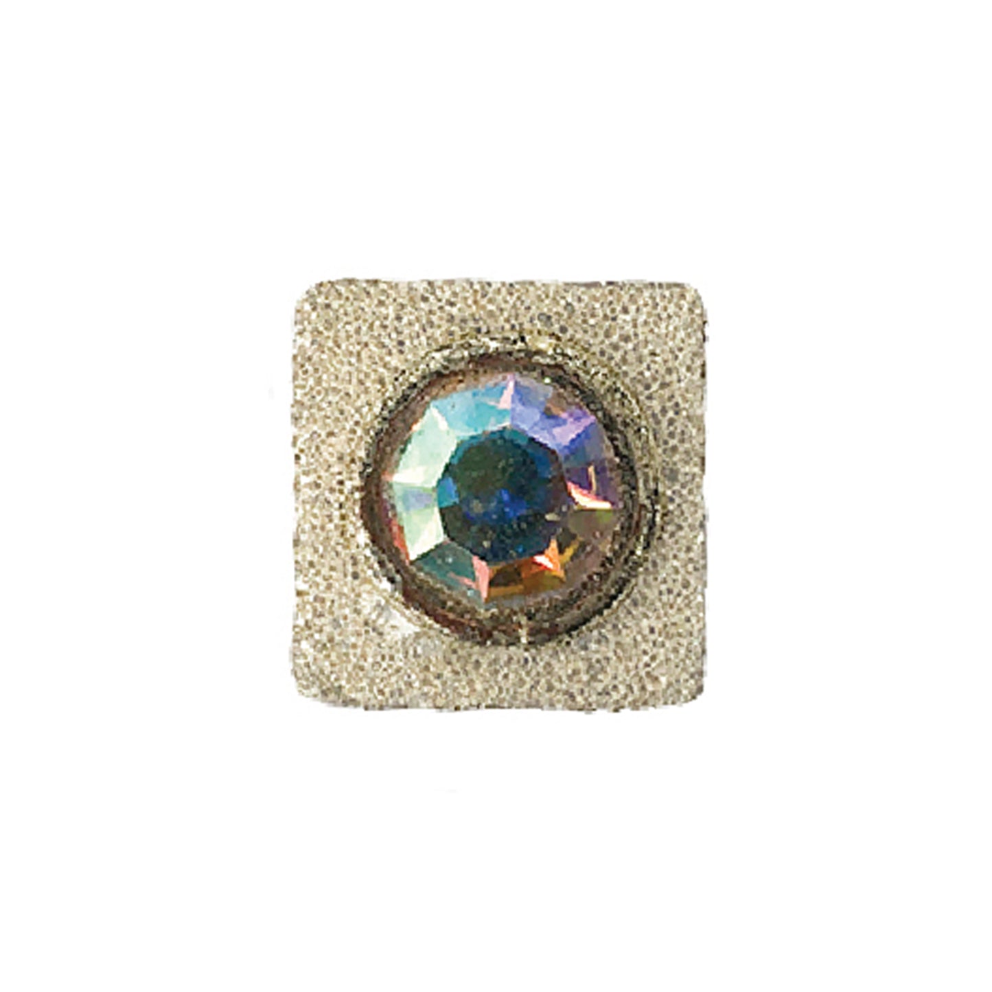 1/2" PZM concho with prism crystal (set of 4).