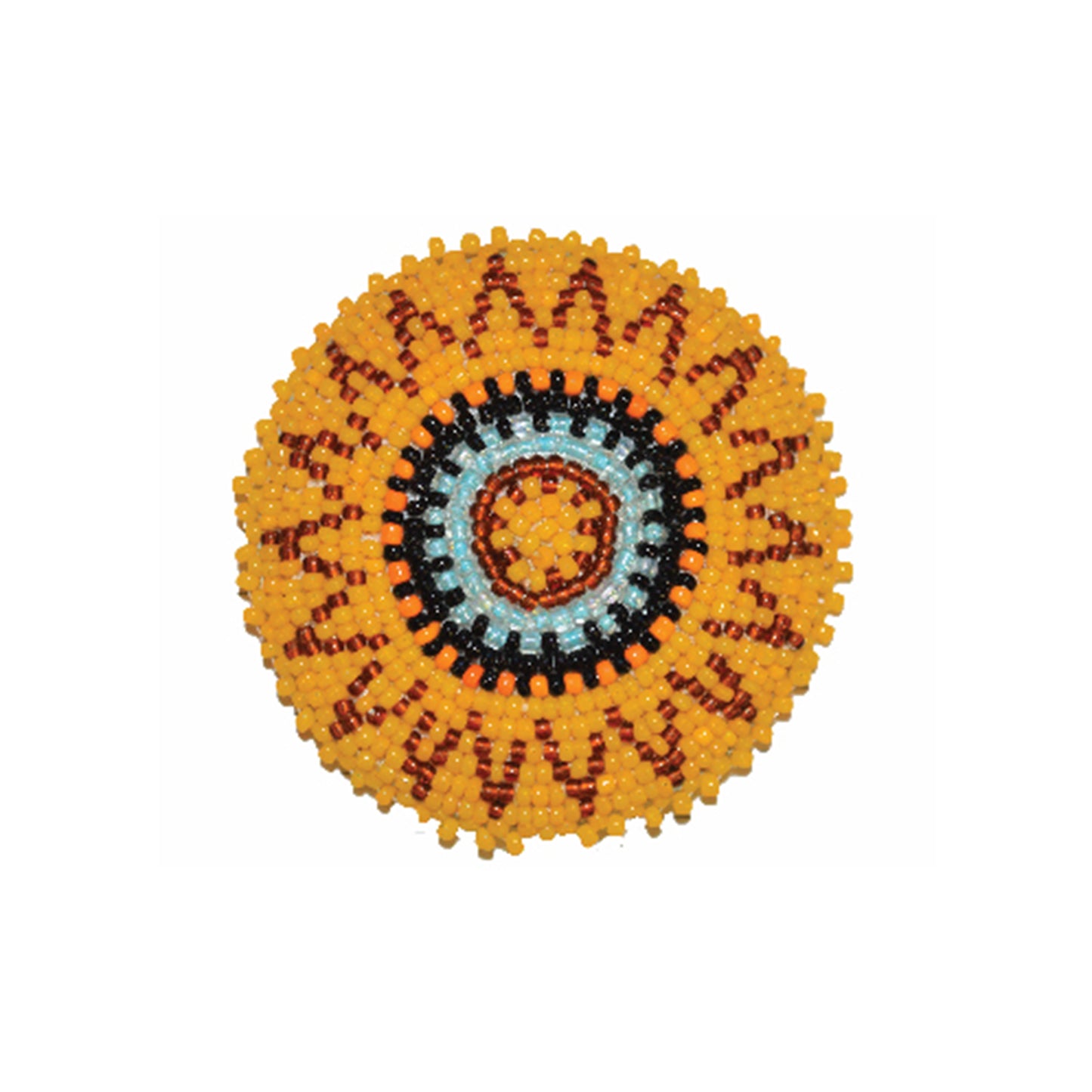 2-1/4" W2 beaded concho (set of 4). 