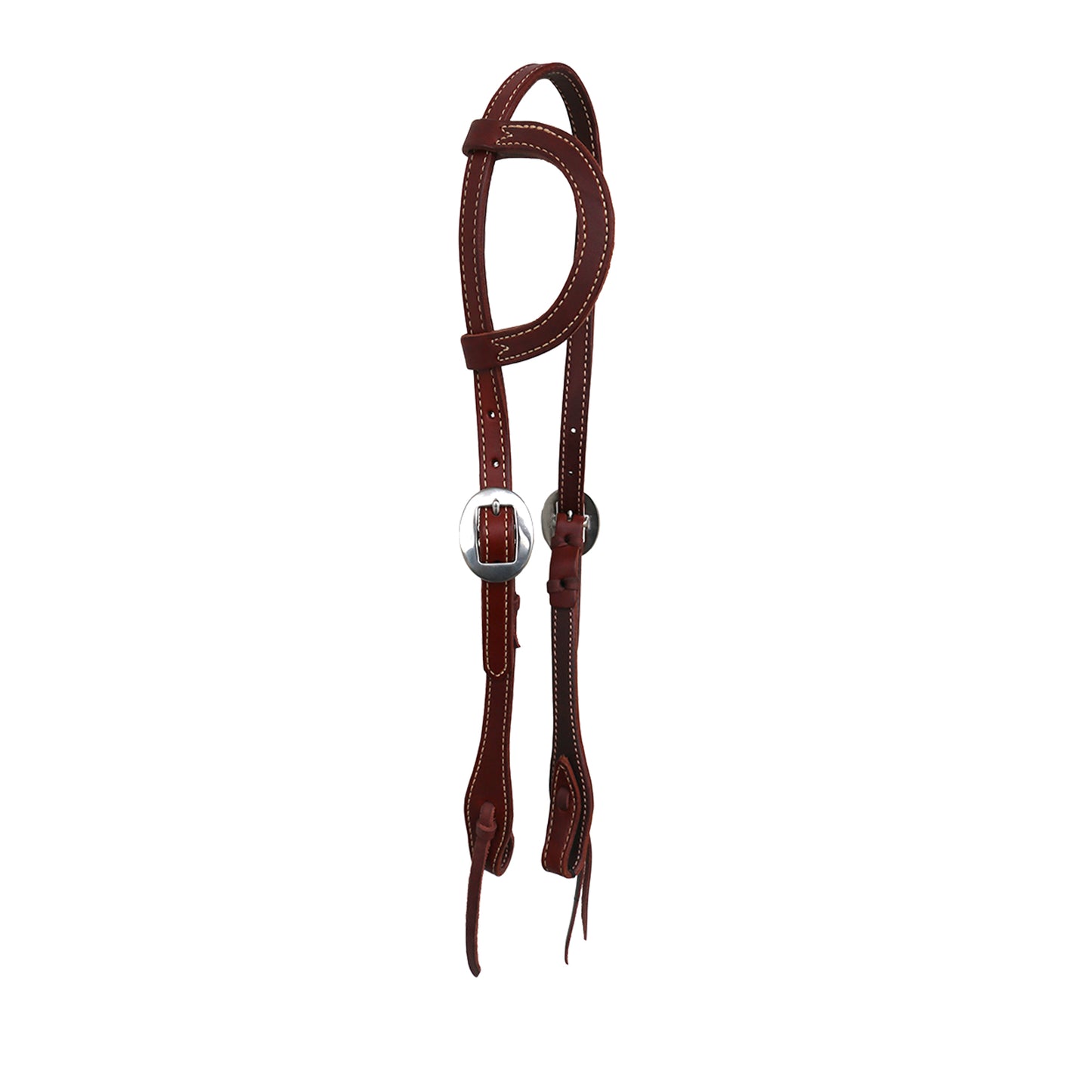 Elite flat one ear headstall toast leather.