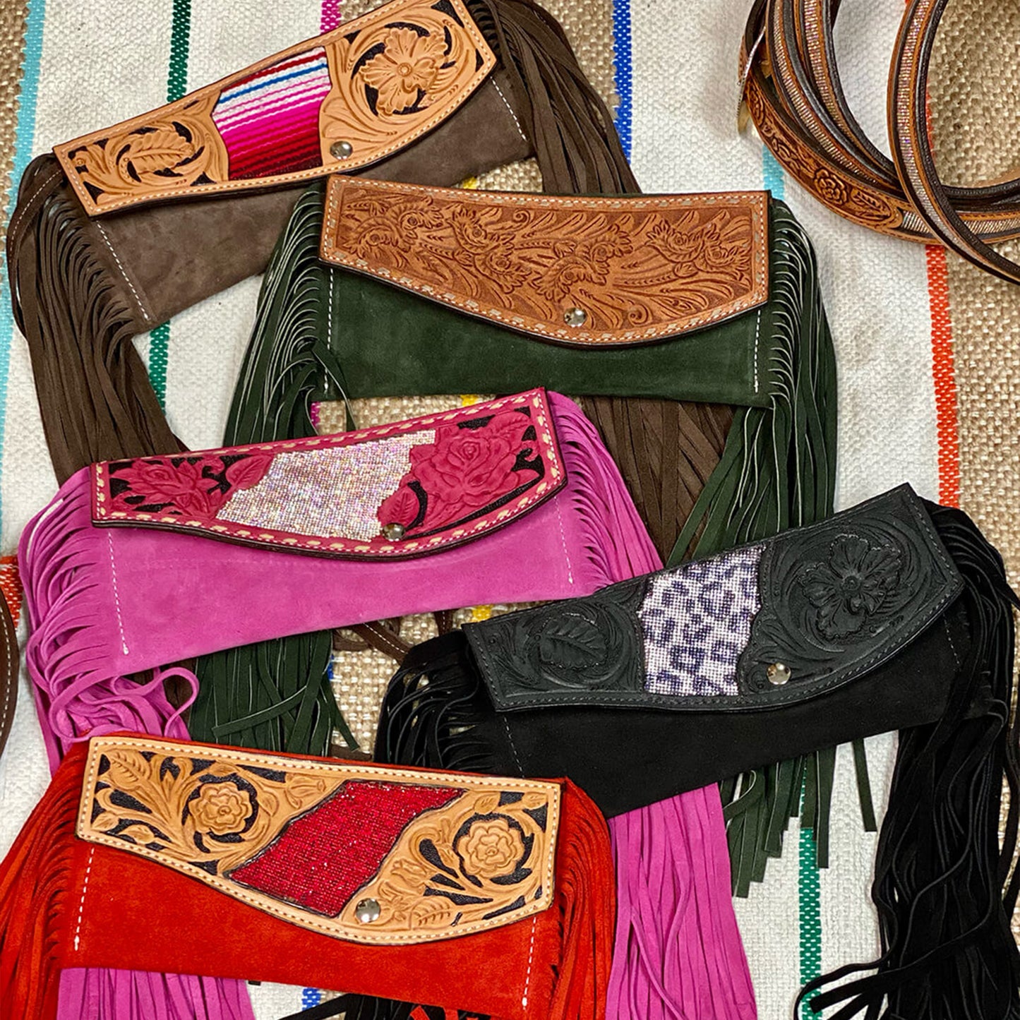Fringe handbags