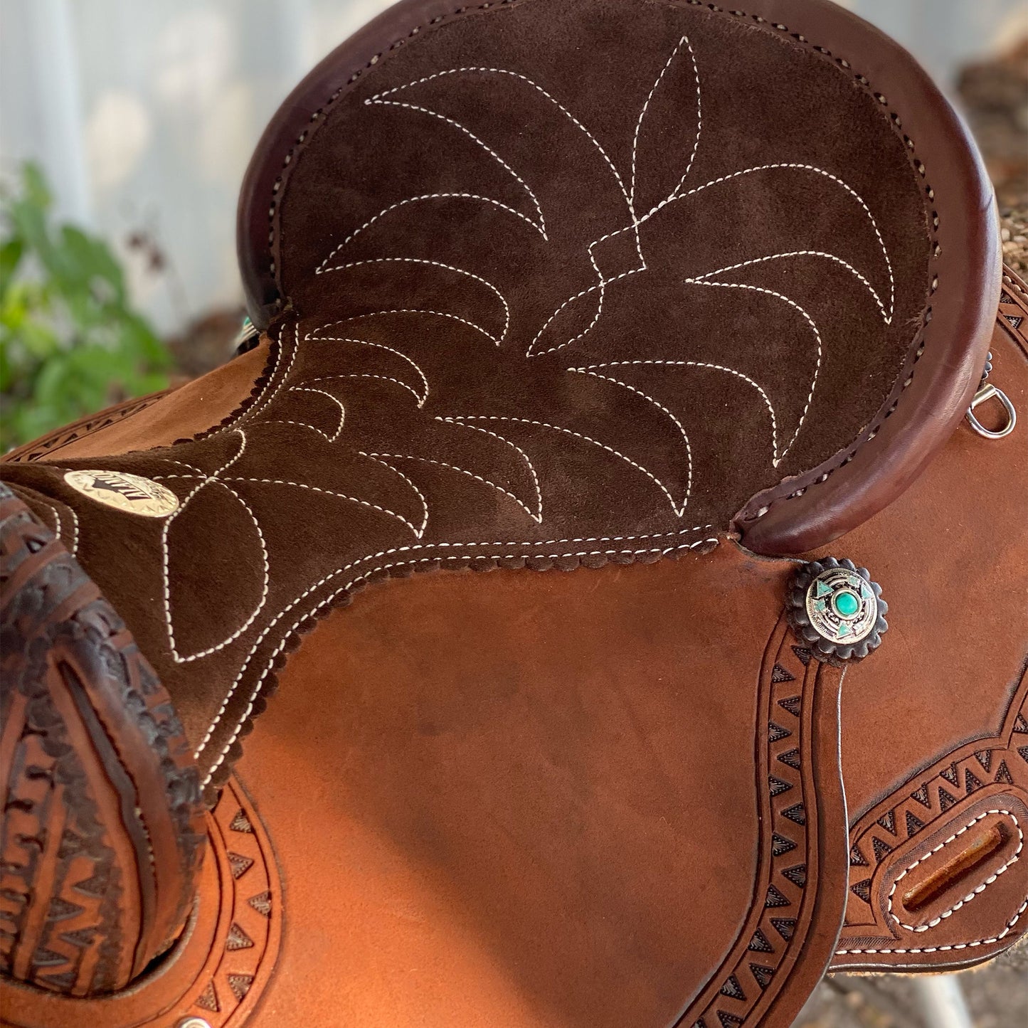 14", 14.5", 15" Geo-Aztec Alamo Air Barrel Saddle
