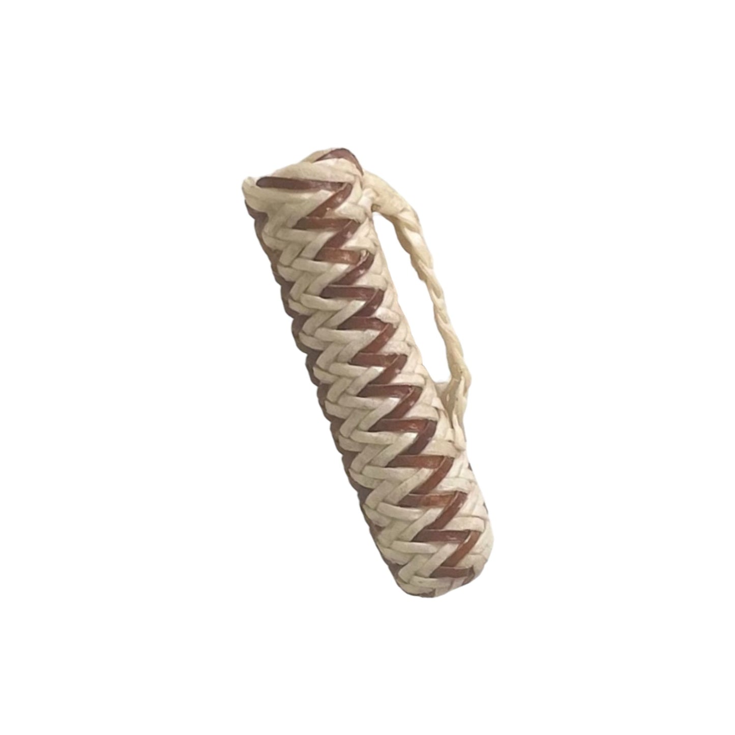 Large 2" belt slot knife sheaths full rawhide- Chocolate & Natural