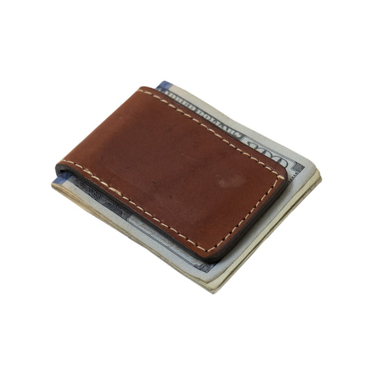 Money clip toast leather