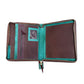 Cowboy Briefcase turquoise and toast leather basket and wild rose tooling