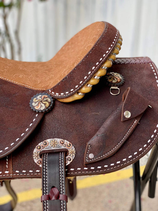 15.5" The KT Synergy Elite Balance Barrel Saddle