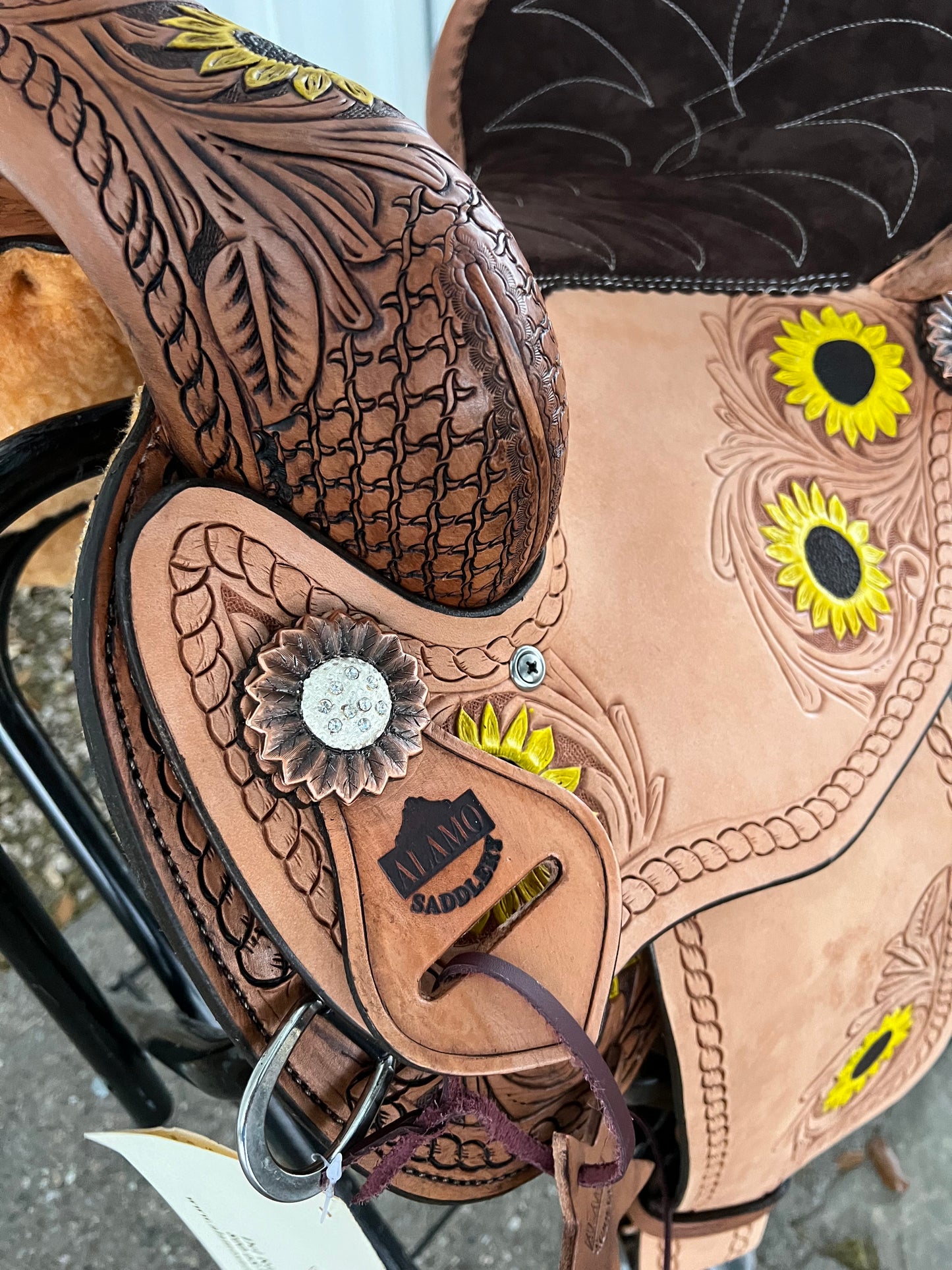 14.5" Sunflower Air Barrel Saddle