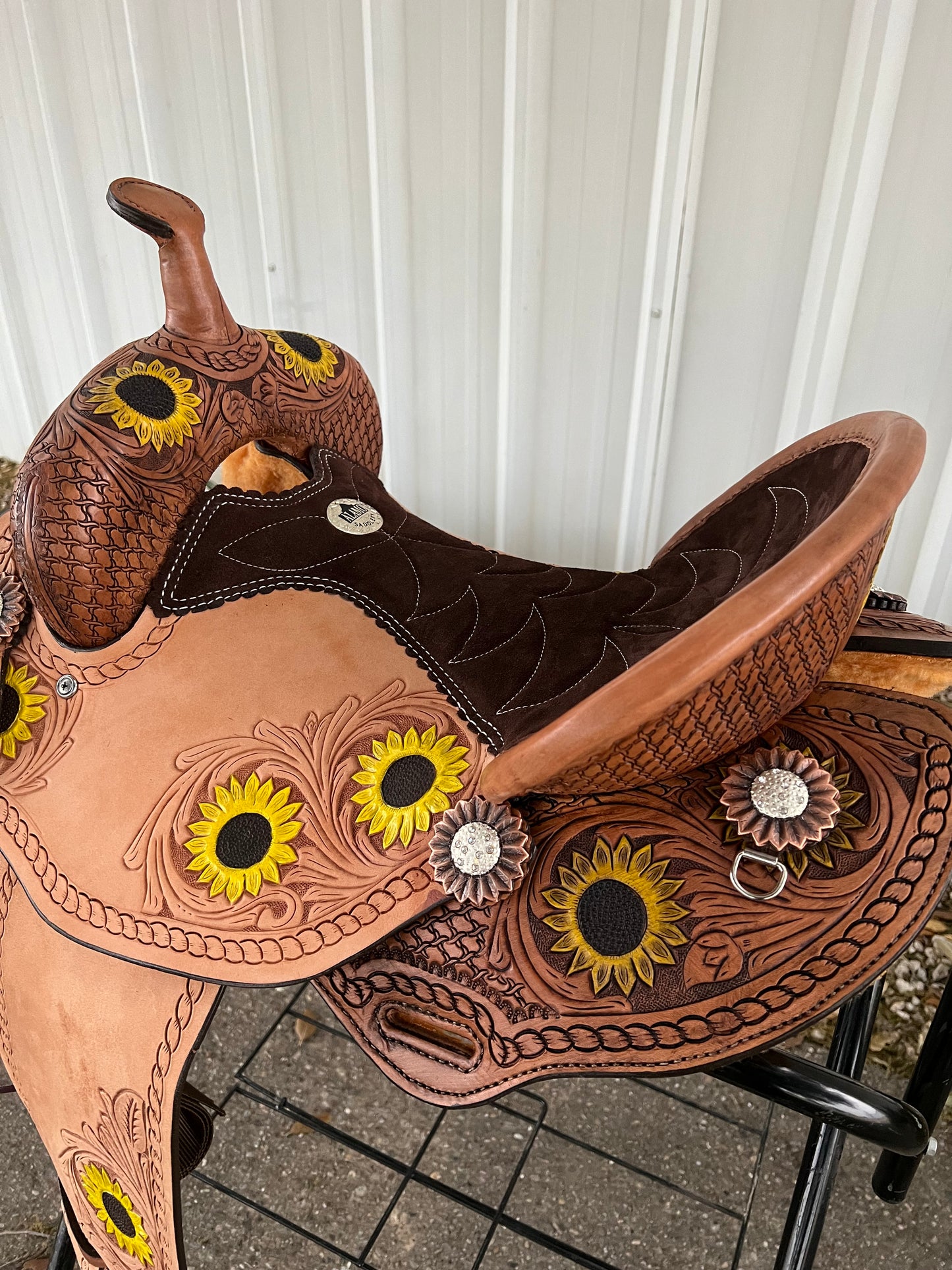 14.5" Sunflower Air Barrel Saddle