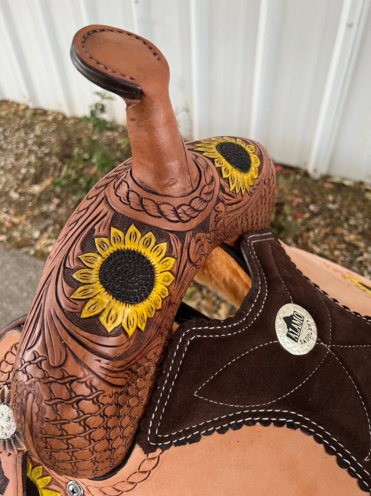 14.5" Sunflower Air Barrel Saddle